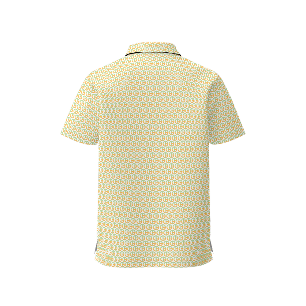 TONY G Women's Classic Fit Polo Shirt, adorned with the TG Logo #8 Monogram Pattern