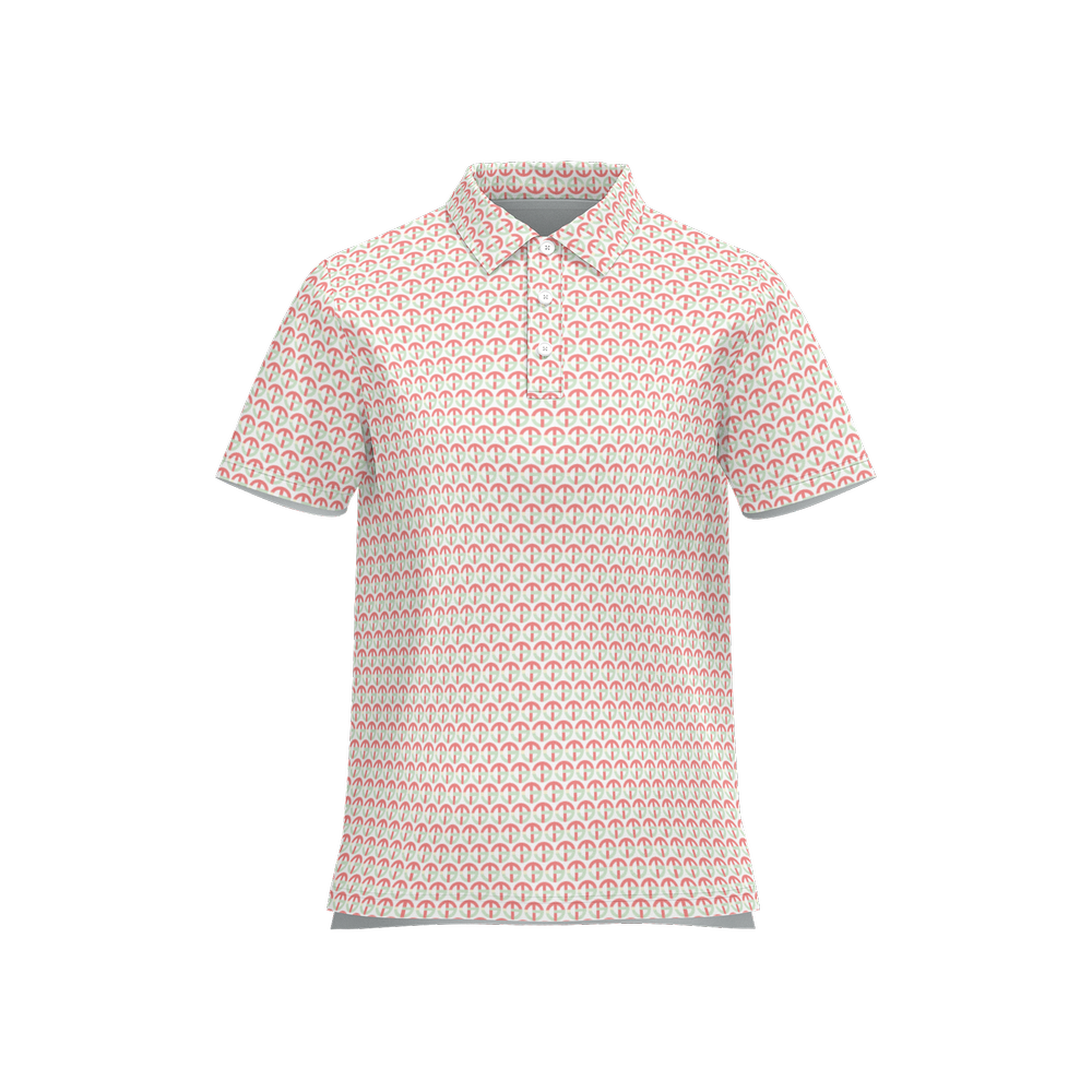 TONY G Women's Classic Fit Polo Shirt, adorned with the TG Logo #4 Monogram Pattern