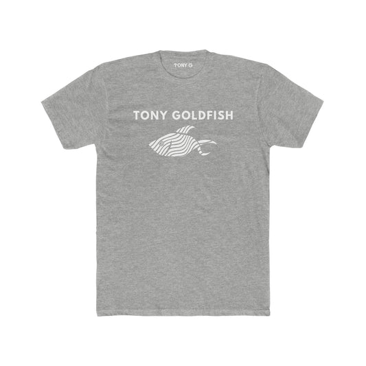TONY Goldfish Men's Cotton Crew Tee, featuring the TONY Goldfish design