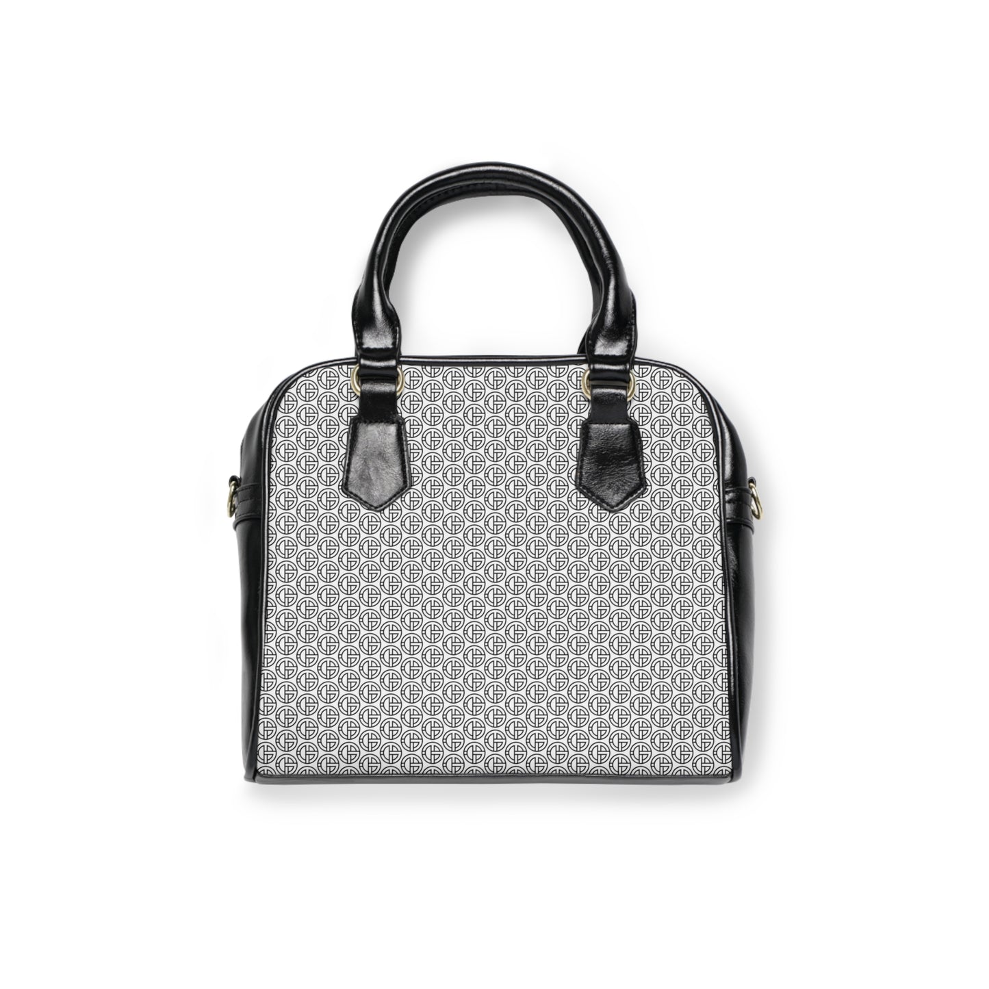 TONY G Shoulder Handbag, adorned with the TG Logo Outline Monogram Pattern