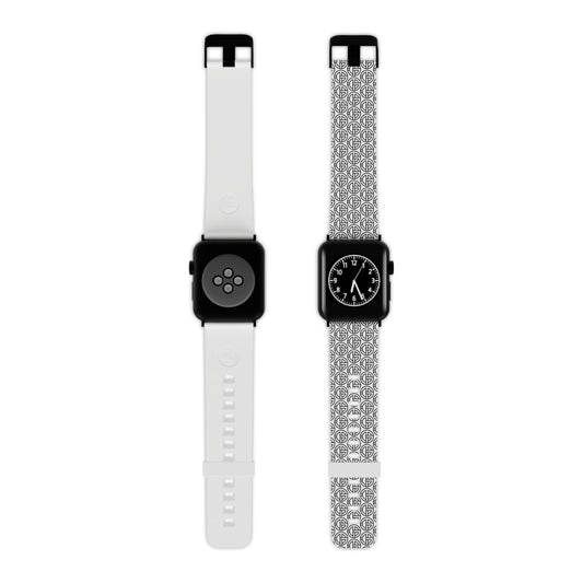 TONY G Watch Band for Apple Watch, featuring the TG Logo Outline Monogram Pattern