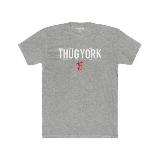 THUG YORK By TONY G Men's Cotton Crew Tee, featuring the THUG YORK Logo
