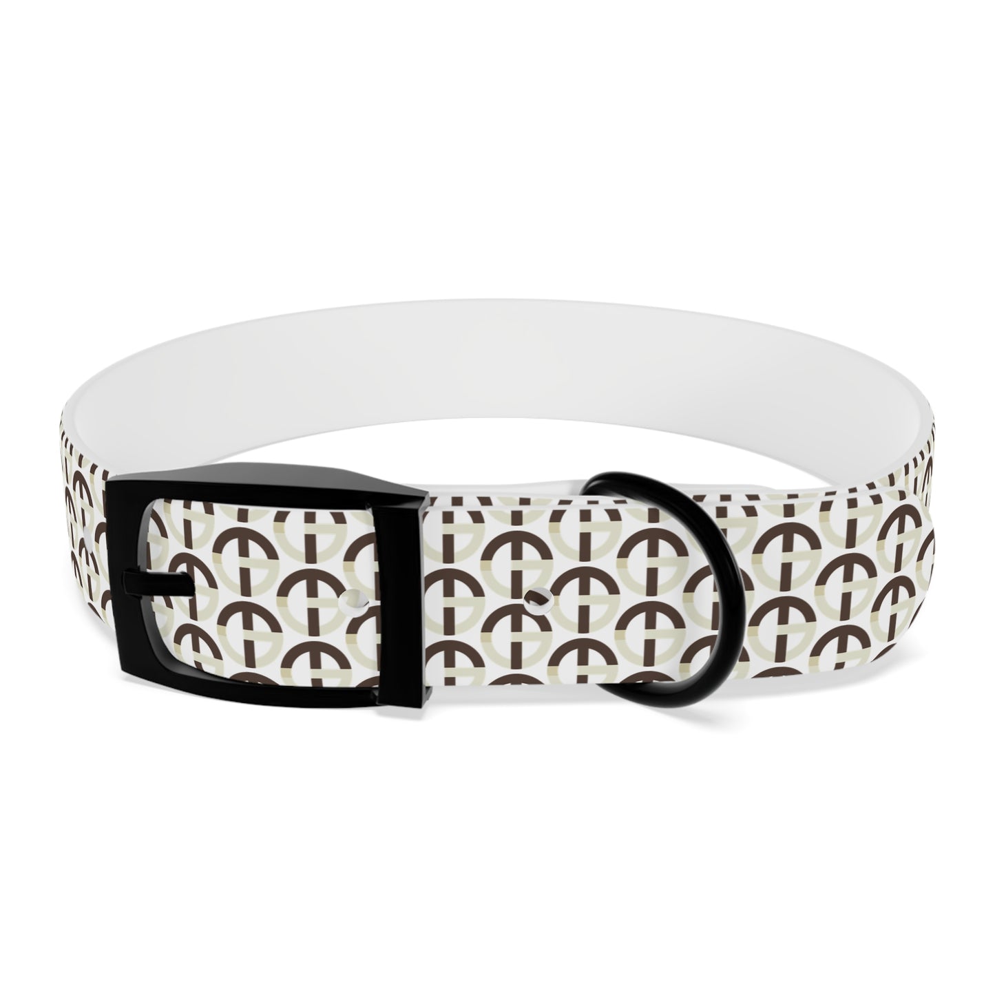 TONY G Dog Collar, featuring the TG Logo #2 Monogram Pattern