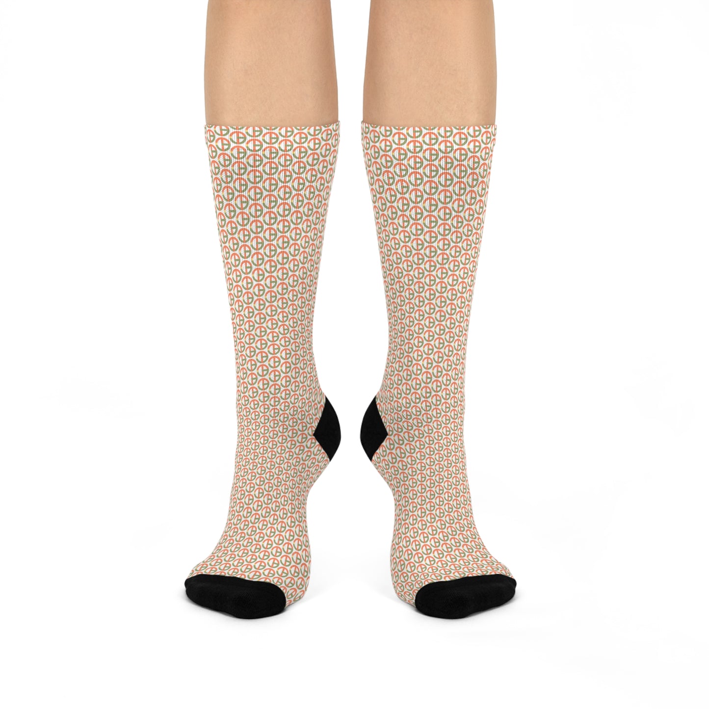 TONY G Cushioned Socks, adorned with the TG Logo Vintage #1 Monogram Pattern
