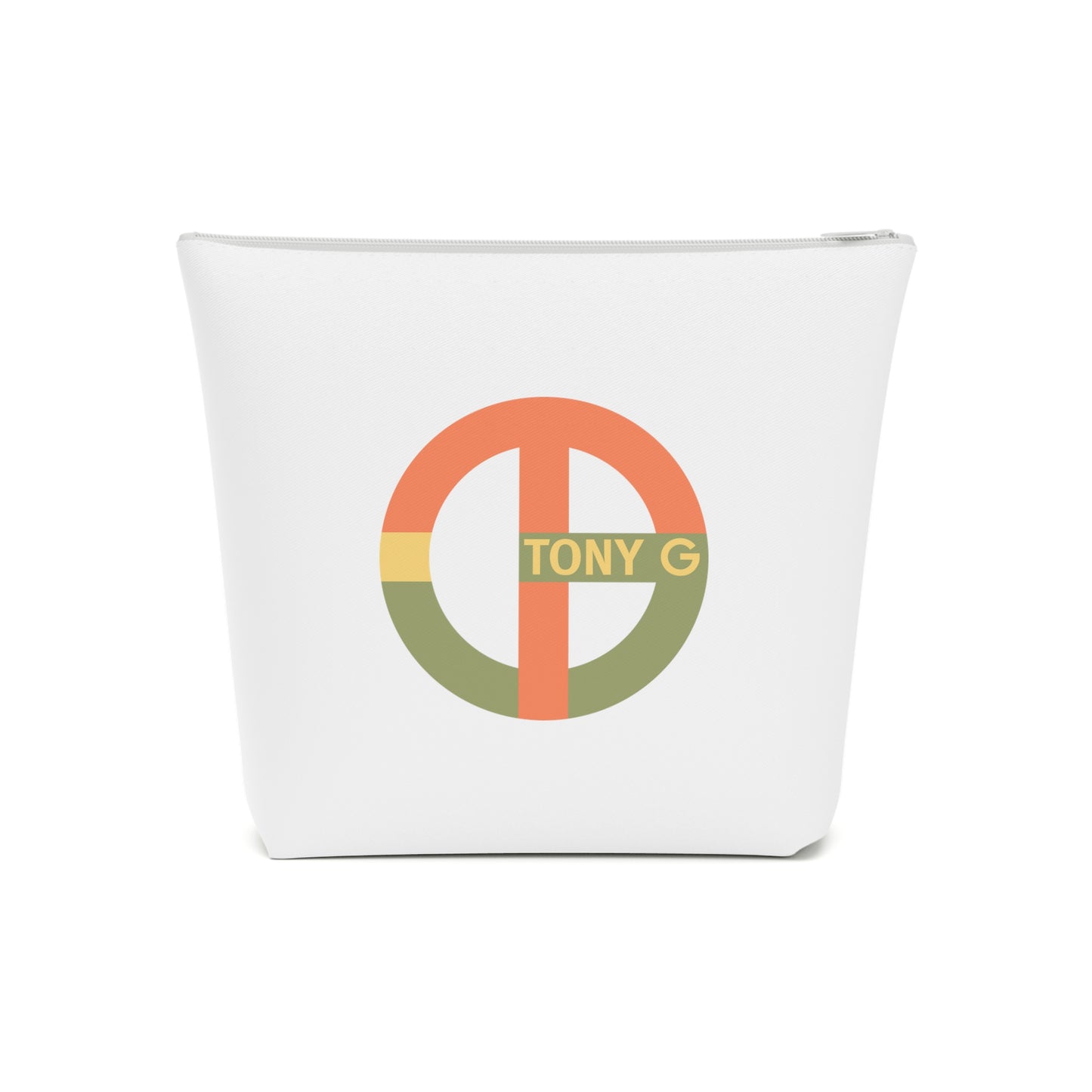 TONY G Cotton Cosmetic Bag, adorned with the TG Logo Vintage #1 Monogram