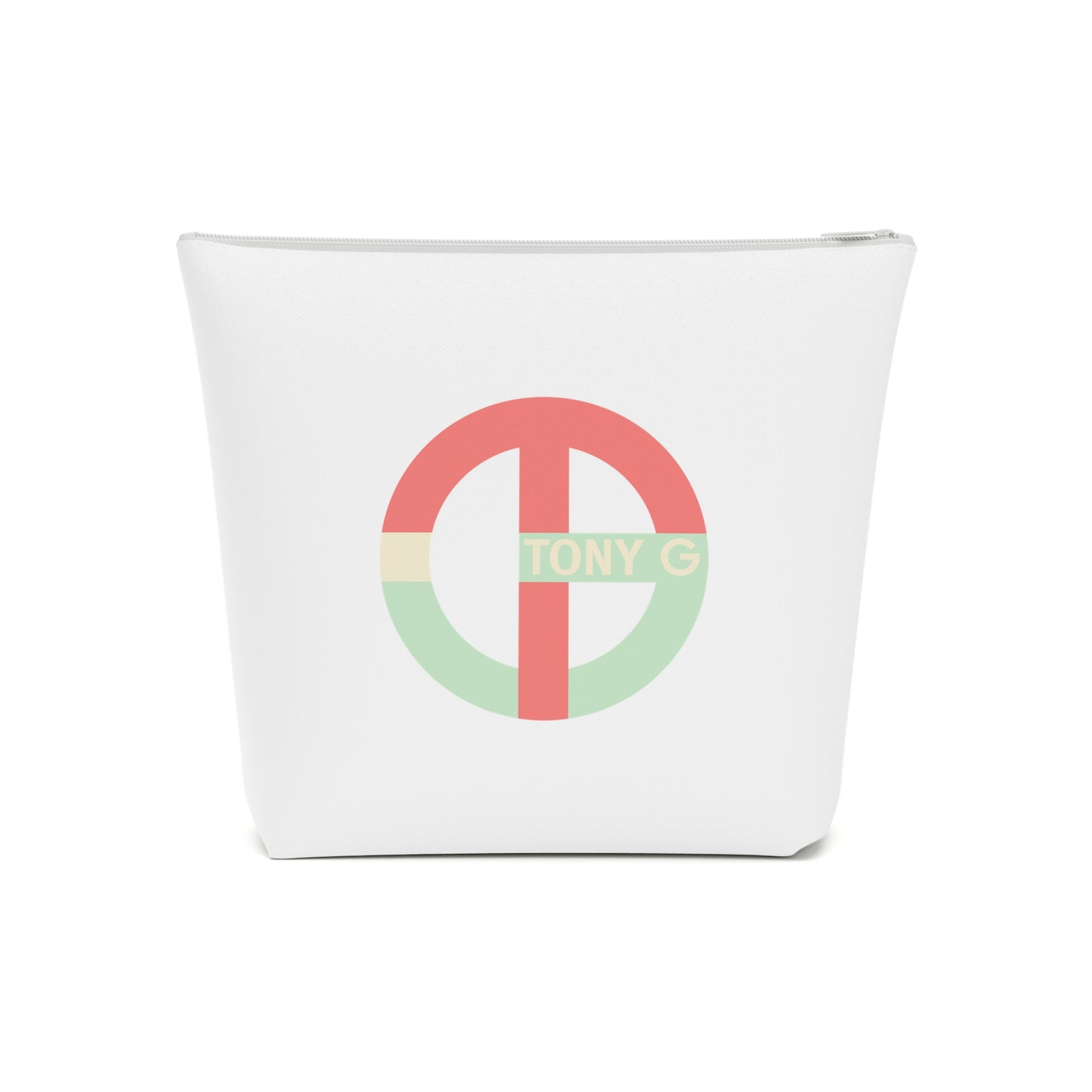 TONY G Cotton Cosmetic Bag, adorned with the TG Logo Vintage #4 Monogram