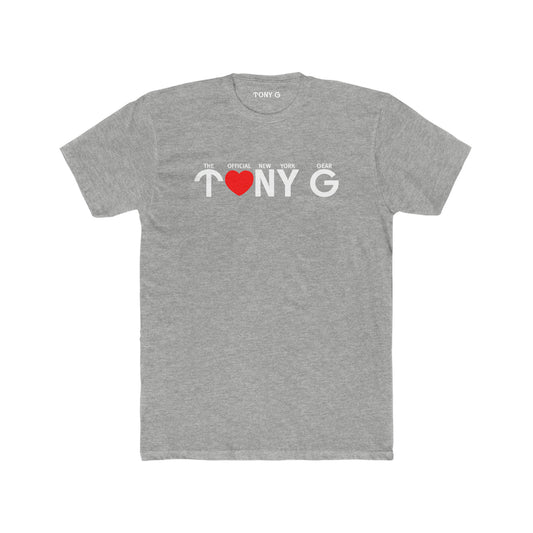 TONY G Men's Cotton Crew Tee, featuring the TONY G Heart design