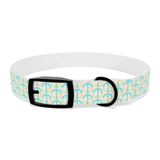 TONY G Dog Collar, featuring the TG Logo #3 Monogram Pattern