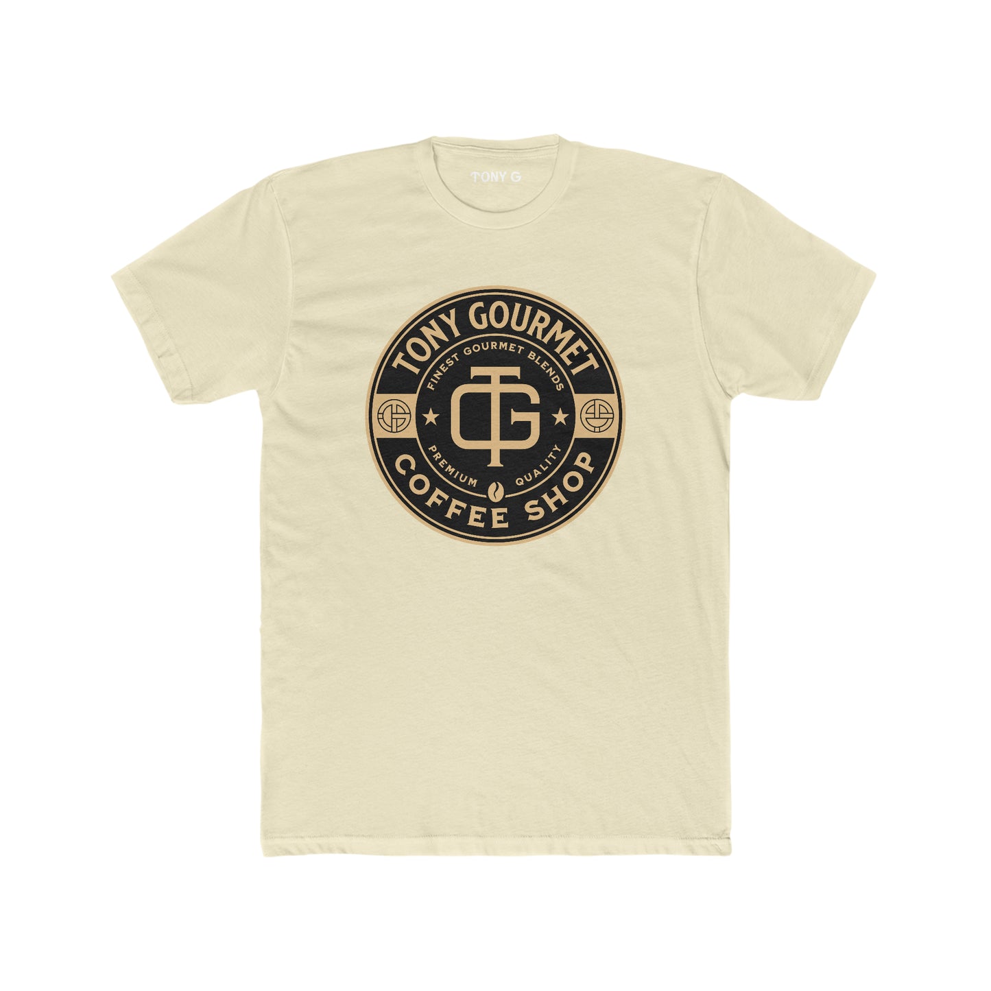 TONY Gourmet Men's Cotton Crew Tee, featuring the TONY Gourmet design