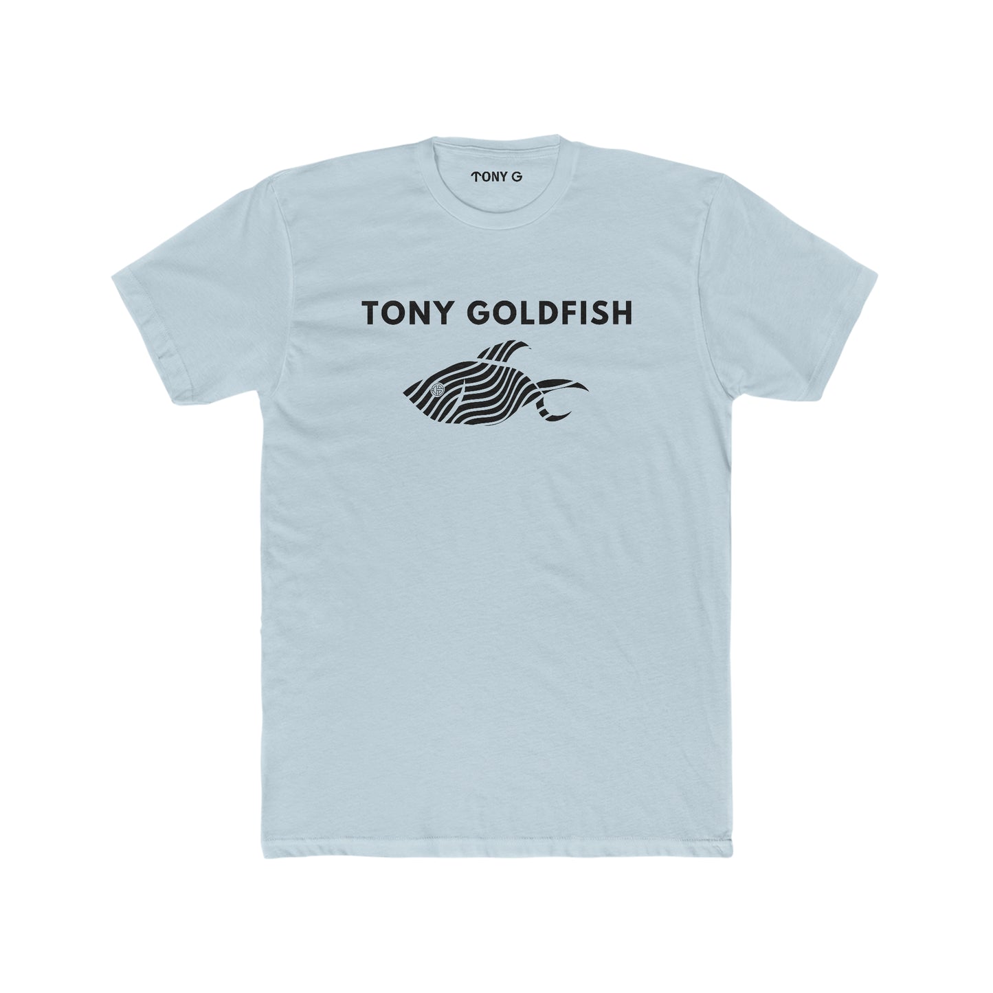 TONY Goldfish Men's Cotton Crew Tee, featuring the TONY Goldfish design