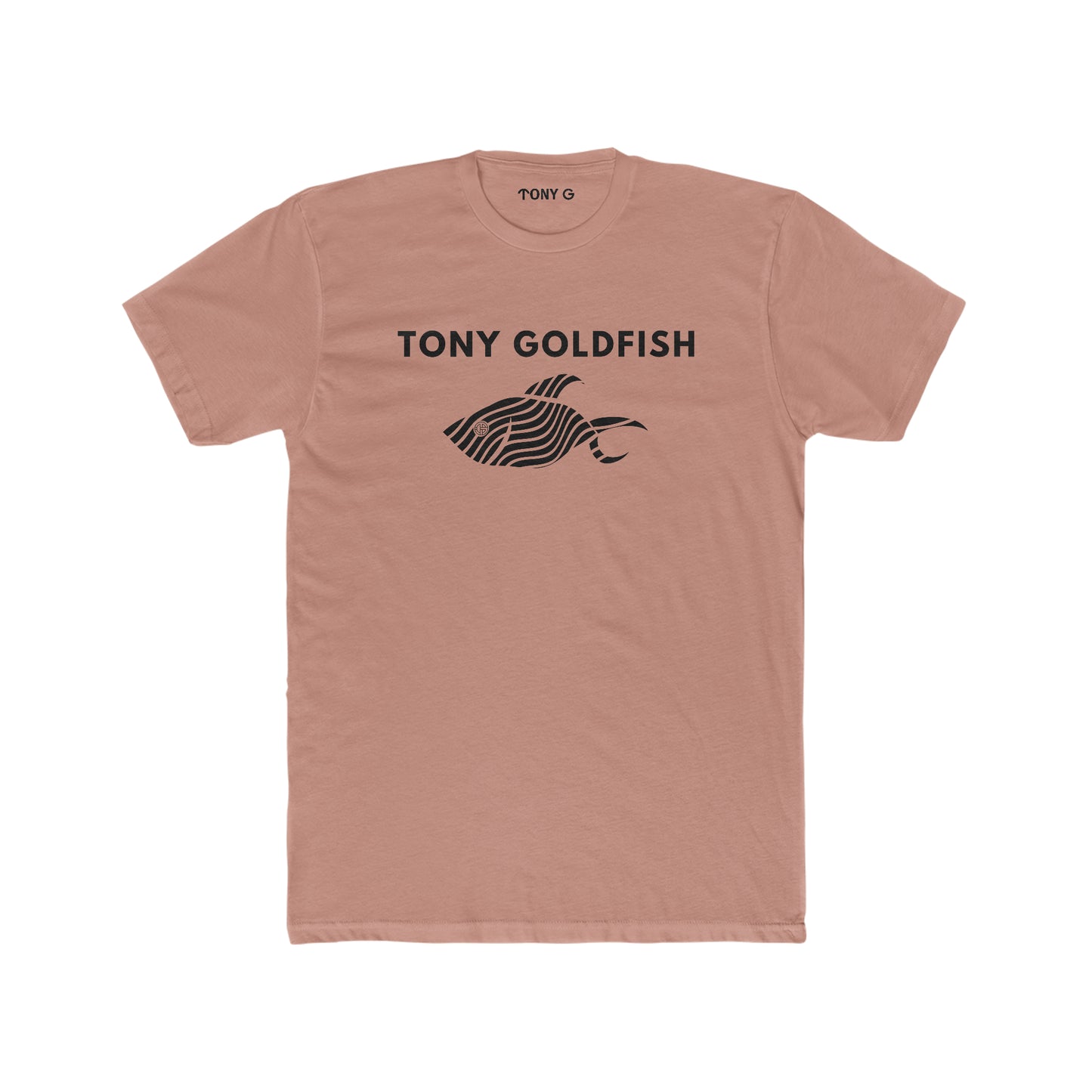 TONY Goldfish Men's Cotton Crew Tee, featuring the TONY Goldfish design