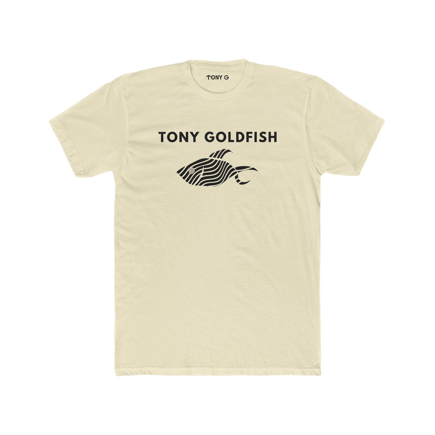 TONY Goldfish Men's Cotton Crew Tee, featuring the TONY Goldfish design