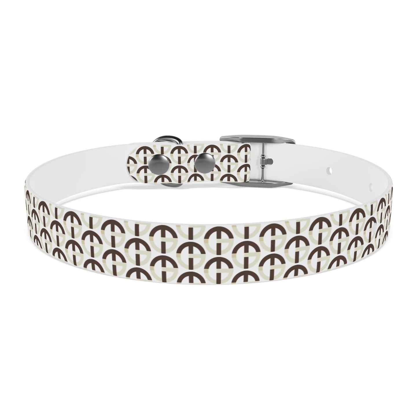 TONY G Dog Collar, featuring the TG Logo #2 Monogram Pattern