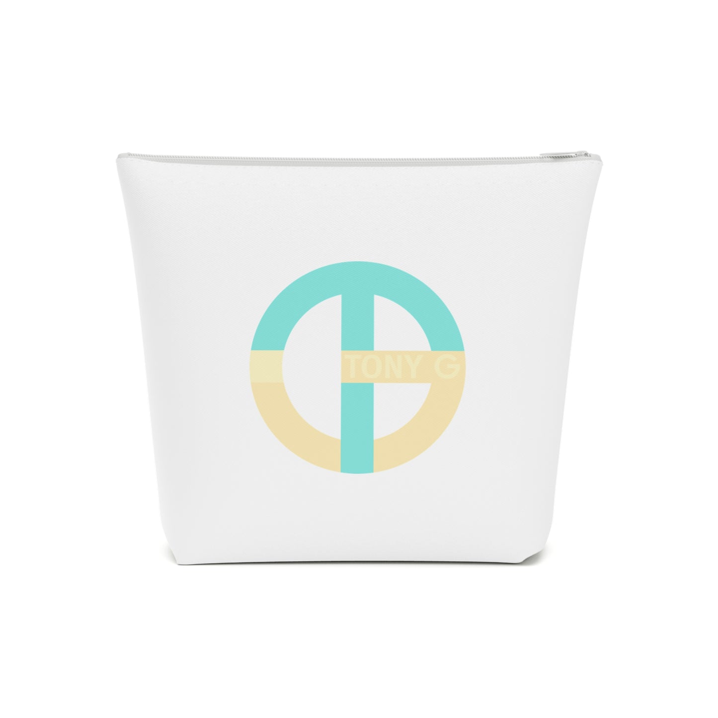 TONY G Cotton Cosmetic Bag, adorned with the TG Logo Vintage #3 Monogram