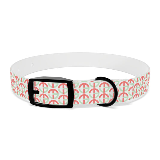 TONY G Dog Collar, featuring the TG Logo #4 Monogram Pattern