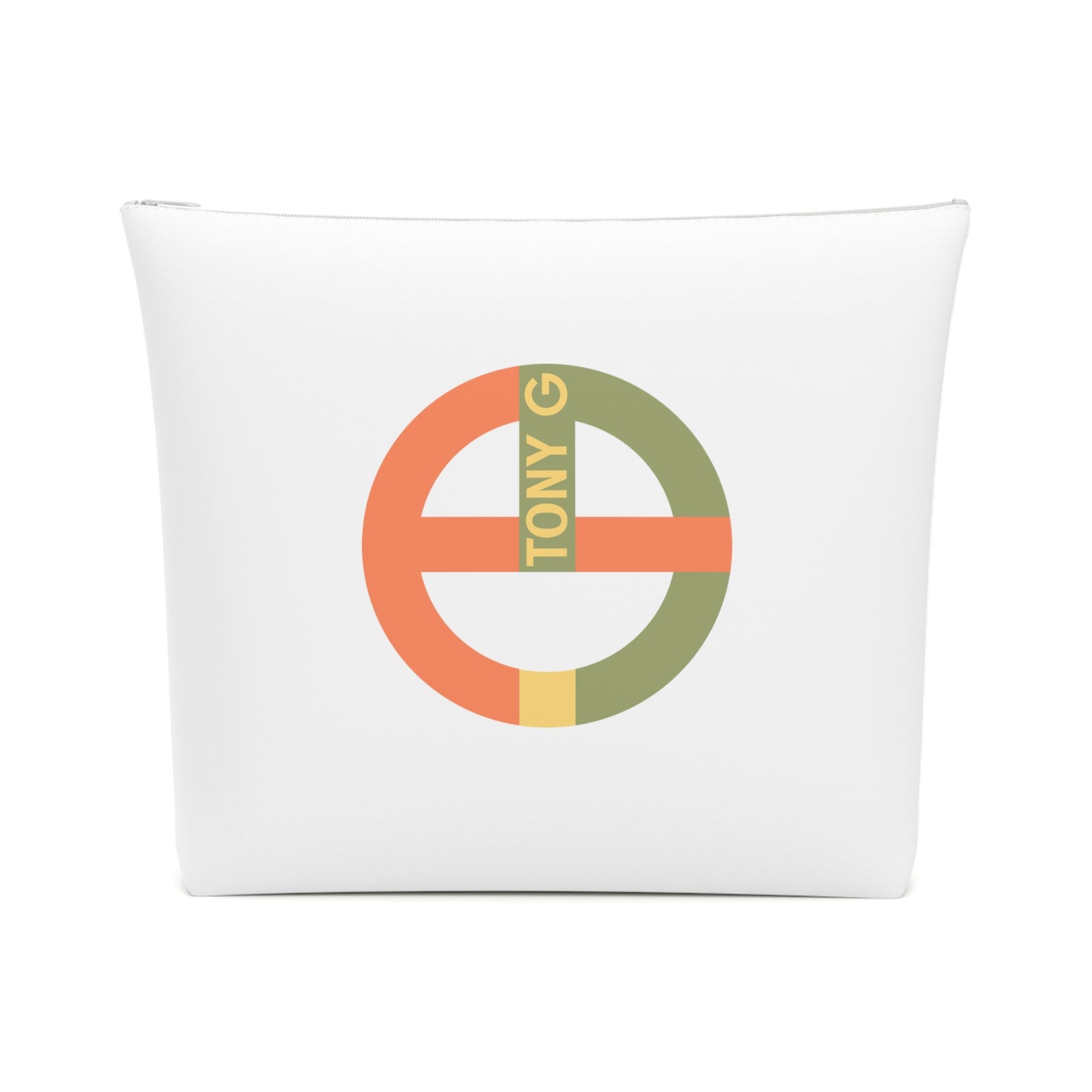 TONY G Cotton Cosmetic Bag, adorned with the TG Logo Vintage #1 Monogram