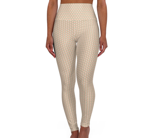 TONY G High Waisted Yoga Leggings, adorned with the TG Logo Vintage #1 Monogram Pattern