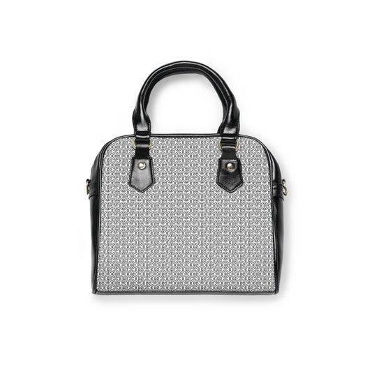 TONY G Shoulder Handbag, adorned with the TG Logo Outline Monogram Pattern