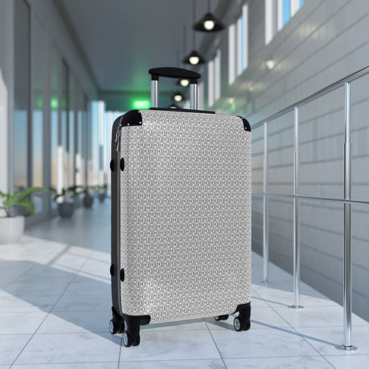 TONY G Suitcase, featuring the TG Logo Outline Monogram Pattern