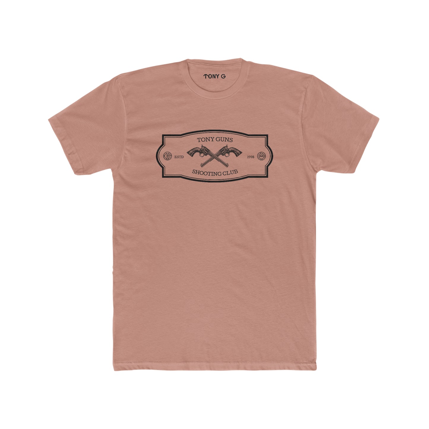 TONY Gun Men's Cotton Crew Tee, featuring the TONY Gun design