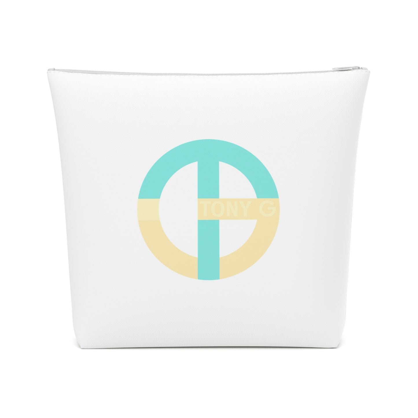 TONY G Cotton Cosmetic Bag, adorned with the TG Logo Vintage #3 Monogram