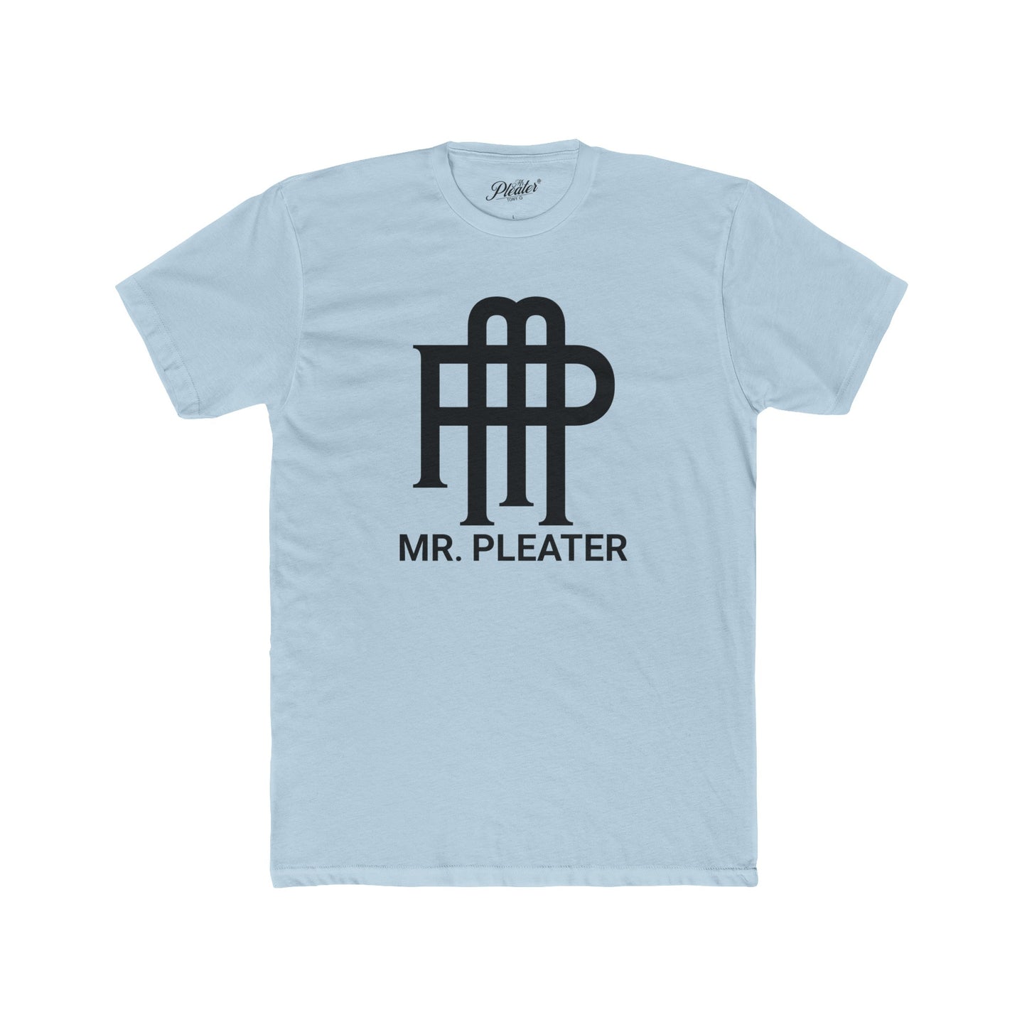 Mr. Pleater By TONY G Men's Cotton Crew Tee, featuring the Mr. Pleater Monogram
