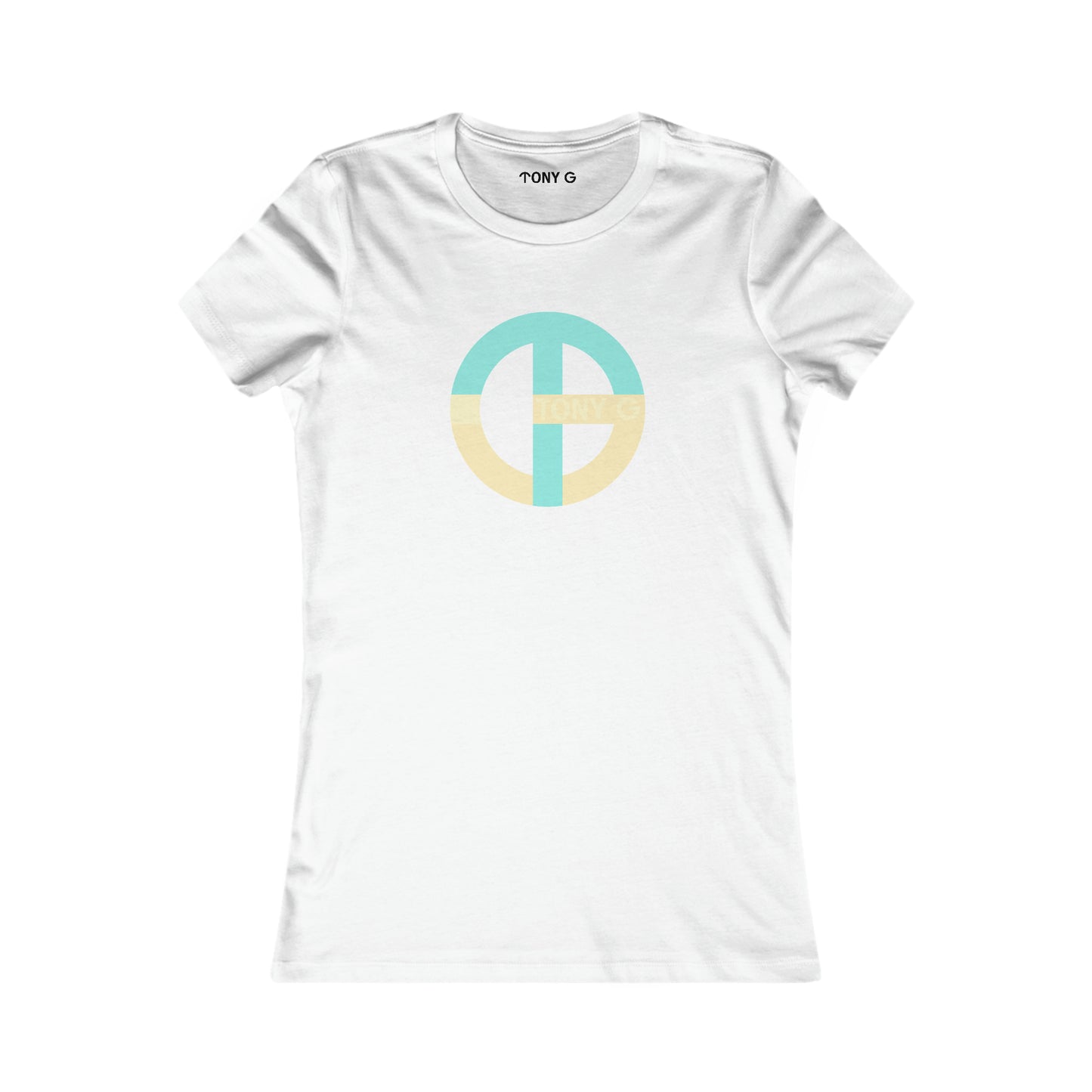 TONY G Women's Favorite Tee, adorned with the TG Logo Vintage #3 Monogram