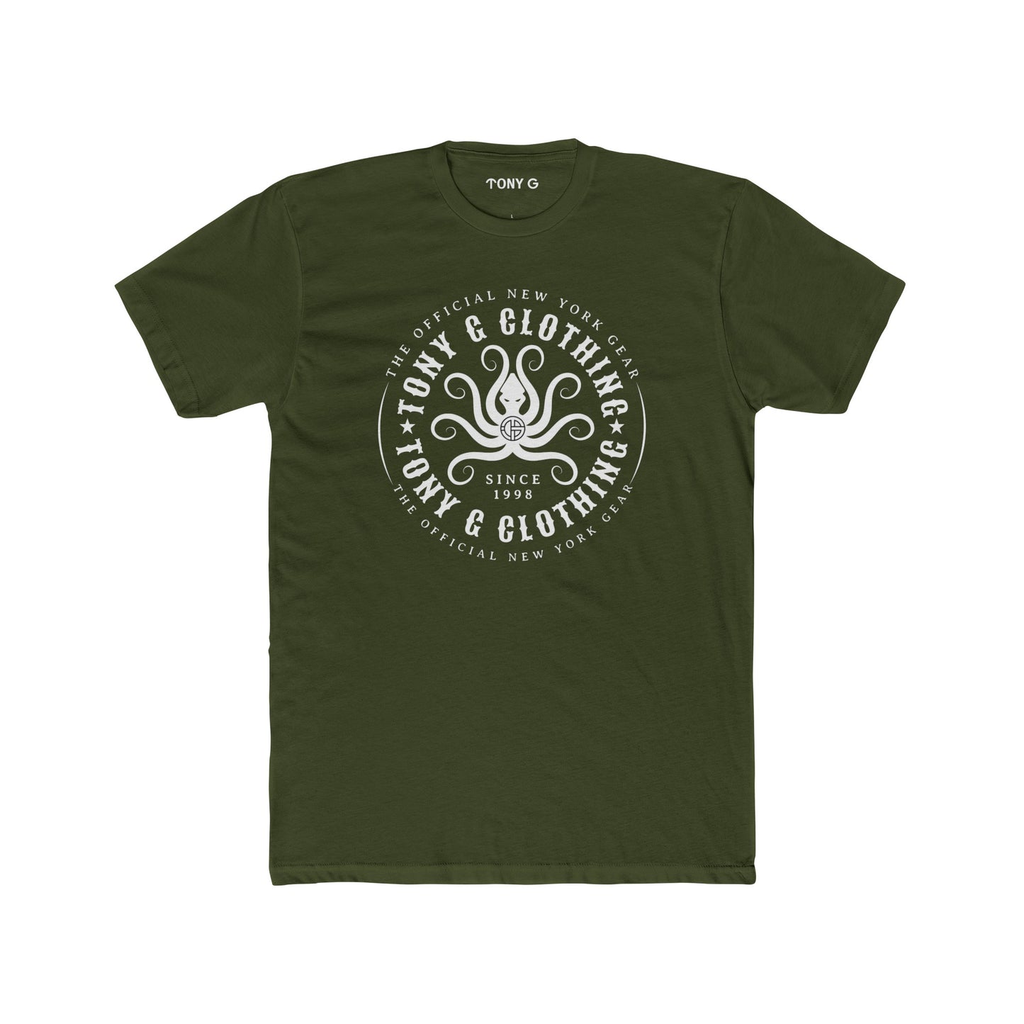 TONY Gamochonia 1 Men's Cotton Crew Tee, featuring the TONY Gamochonia 1 design