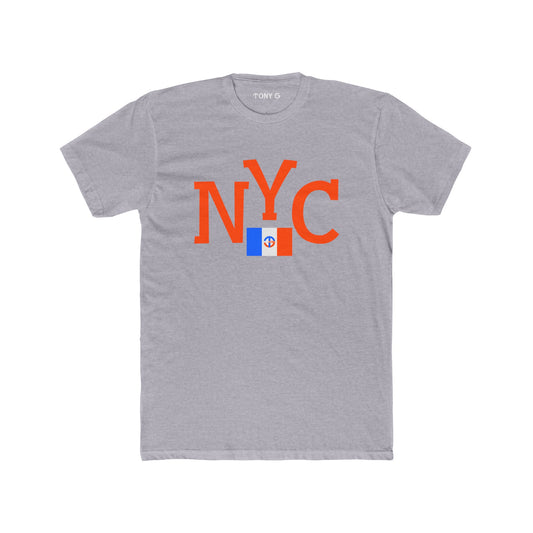 TONY G Men's Cotton Crew Tee, featuring the TONY G NYC design
