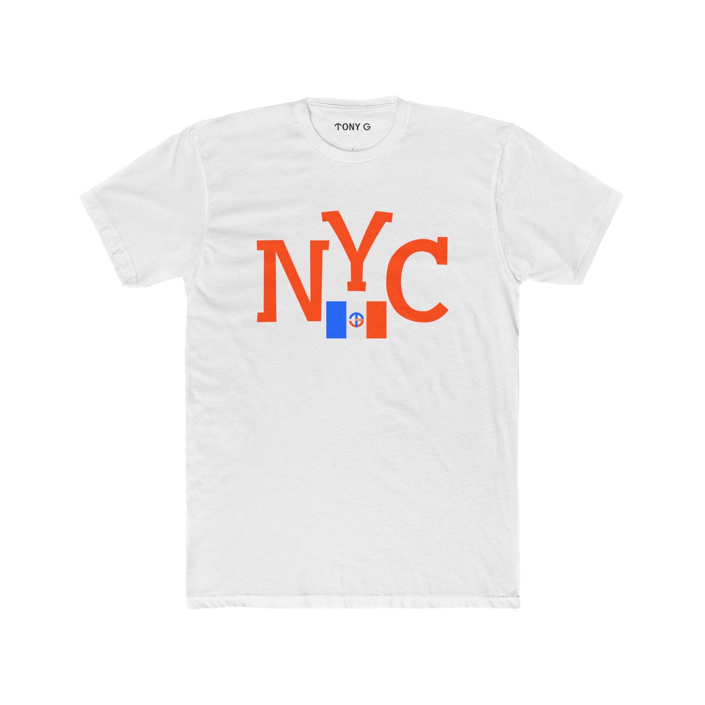 TONY G Men's Cotton Crew Tee, featuring the TONY G NYC design