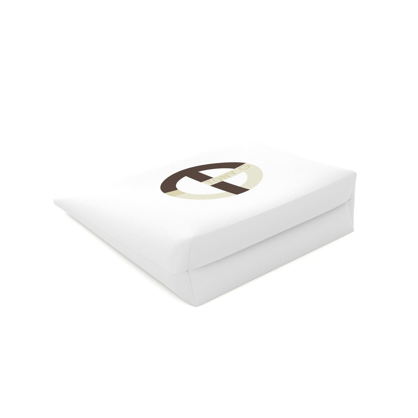 TONY G Cotton Cosmetic Bag, adorned with the TG Logo Vintage #2 Monogram