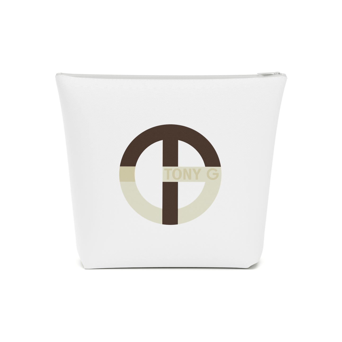 TONY G Cotton Cosmetic Bag, adorned with the TG Logo Vintage #2 Monogram