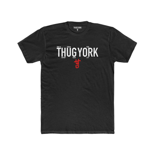 THUG YORK By TONY G Men's Cotton Crew Tee, featuring the THUG YORK Logo