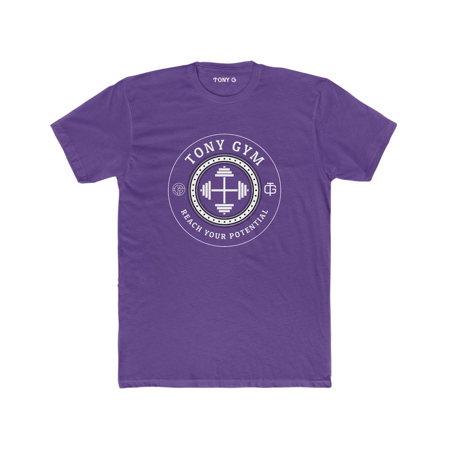 TONY Gym Men's Cotton Crew Tee, featuring the TONY Gym design