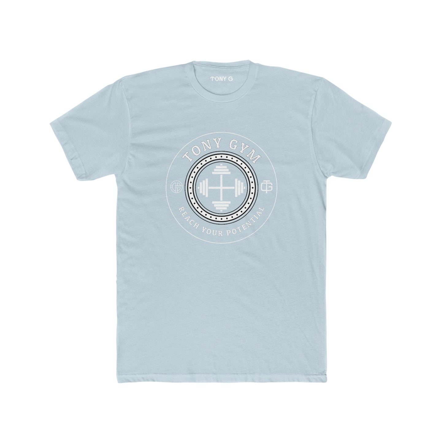 TONY Gym Men's Cotton Crew Tee, featuring the TONY Gym design