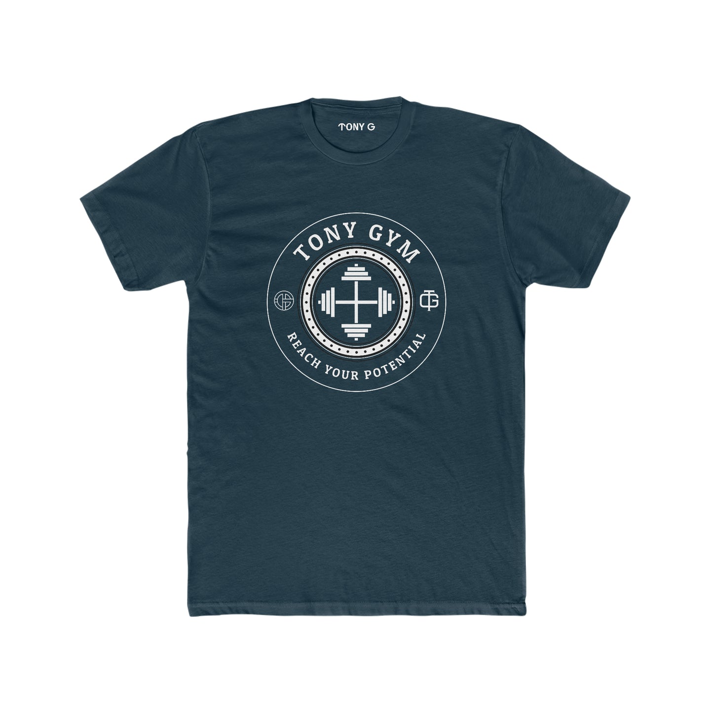TONY Gym Men's Cotton Crew Tee, featuring the TONY Gym design