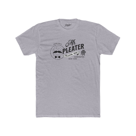 Mr. Pleater By TONY G Men's Cotton Crew Tee, featuring the Pleating Shop design