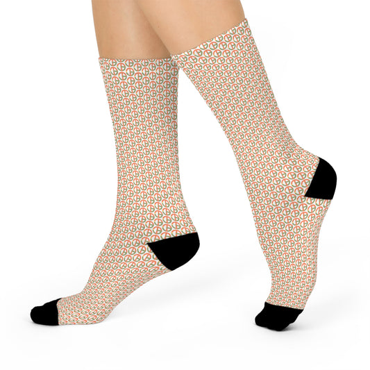 TONY G Cushioned Socks, adorned with the TG Logo Vintage #1 Monogram Pattern