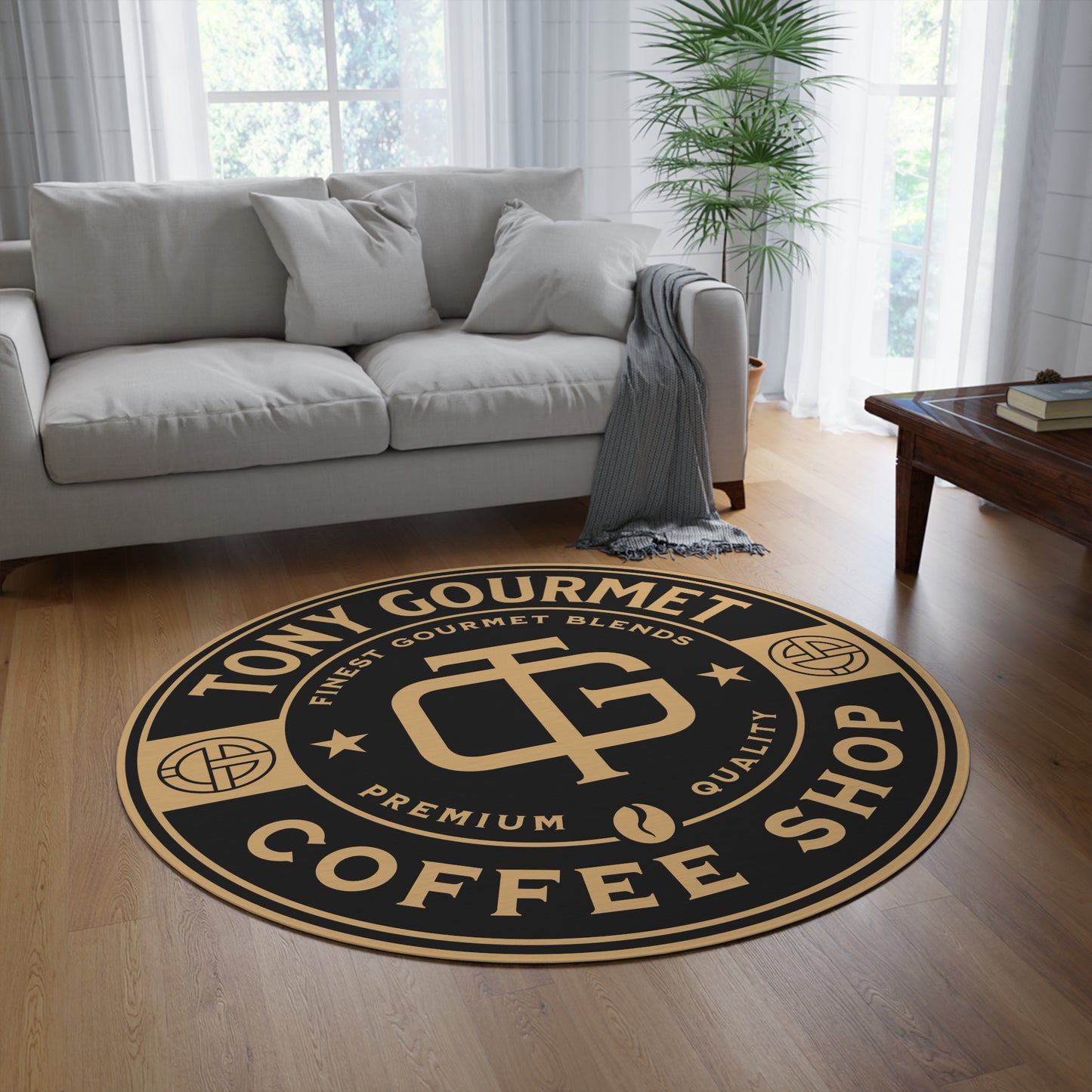 TONY Gourmet Round Rug, featuring the TONY Gourmet design