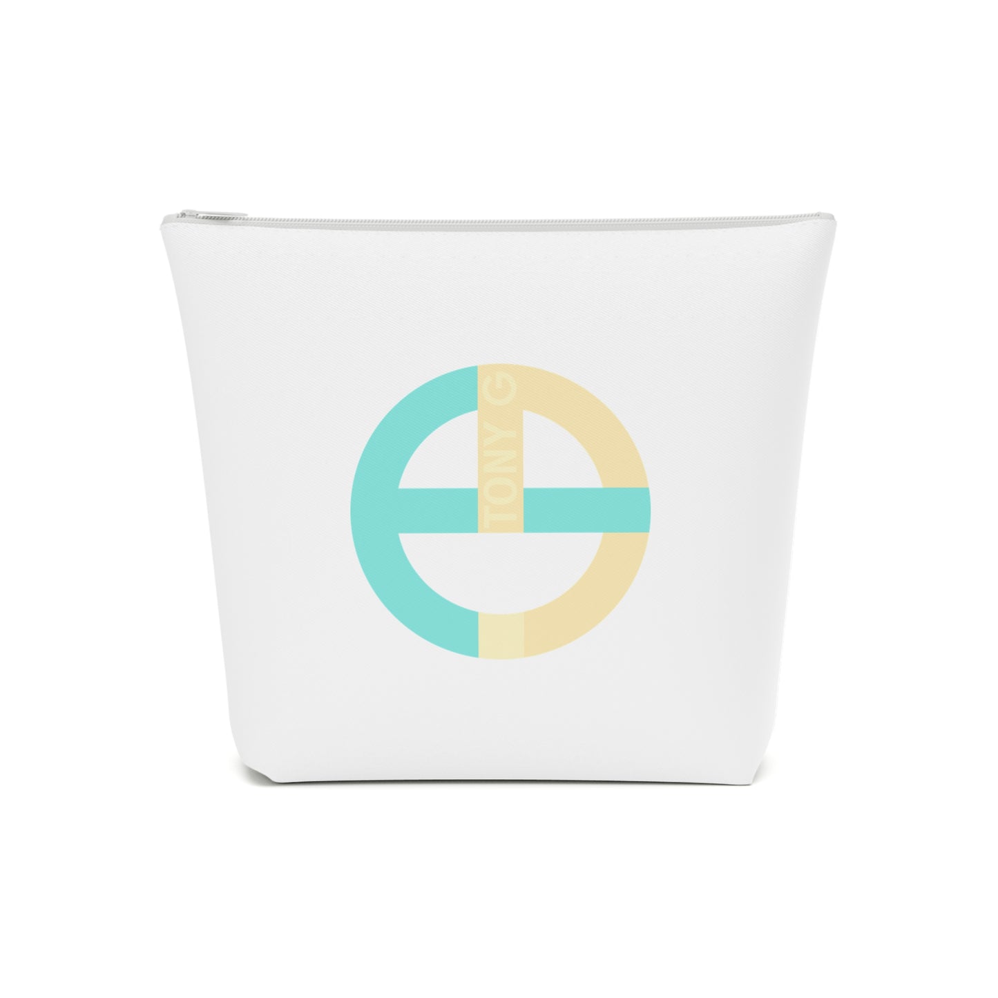 TONY G Cotton Cosmetic Bag, adorned with the TG Logo Vintage #3 Monogram