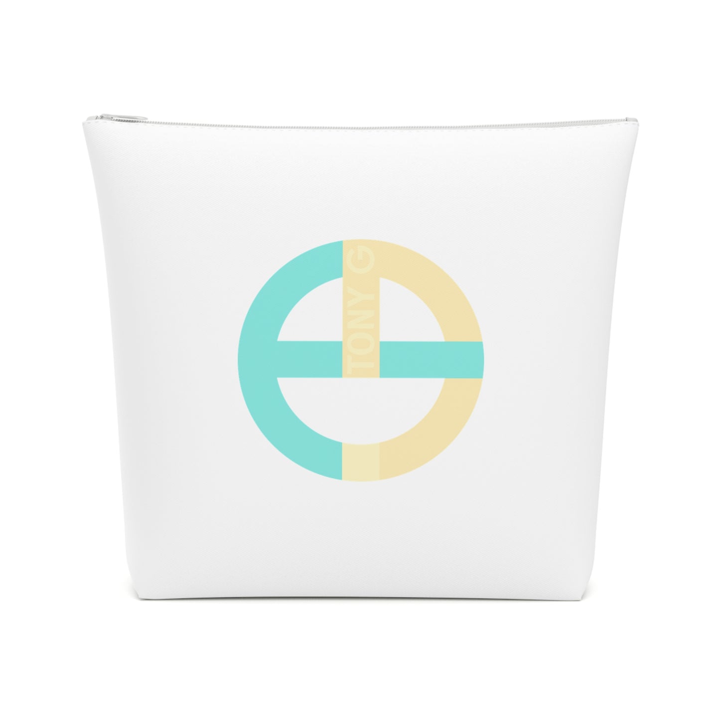 TONY G Cotton Cosmetic Bag, adorned with the TG Logo Vintage #3 Monogram
