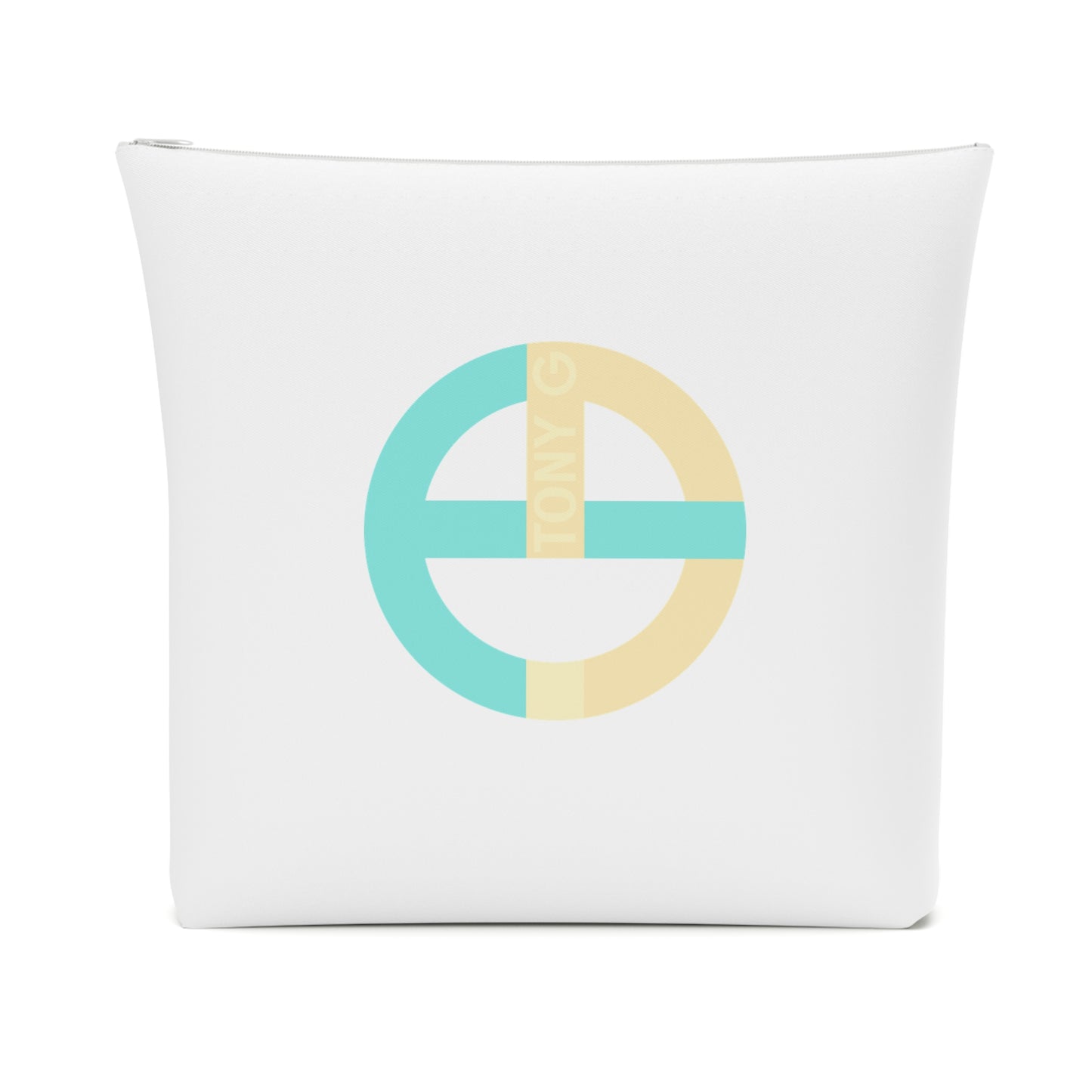 TONY G Cotton Cosmetic Bag, adorned with the TG Logo Vintage #3 Monogram
