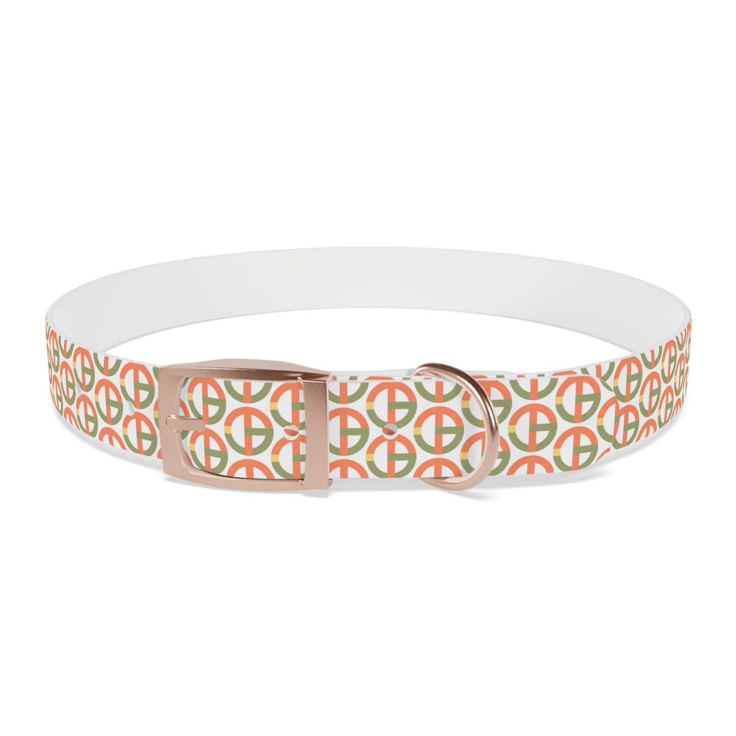 TONY G Dog Collar, featuring the TG Logo #1 Monogram Pattern