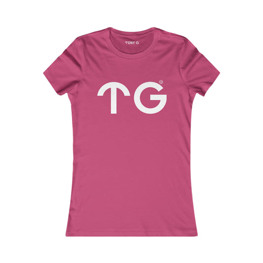 TONY G Women's Favorite Tee, adorned with the T&G Logo