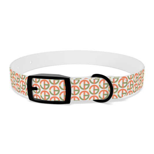 TONY G Dog Collar, featuring the TG Logo #1 Monogram Pattern