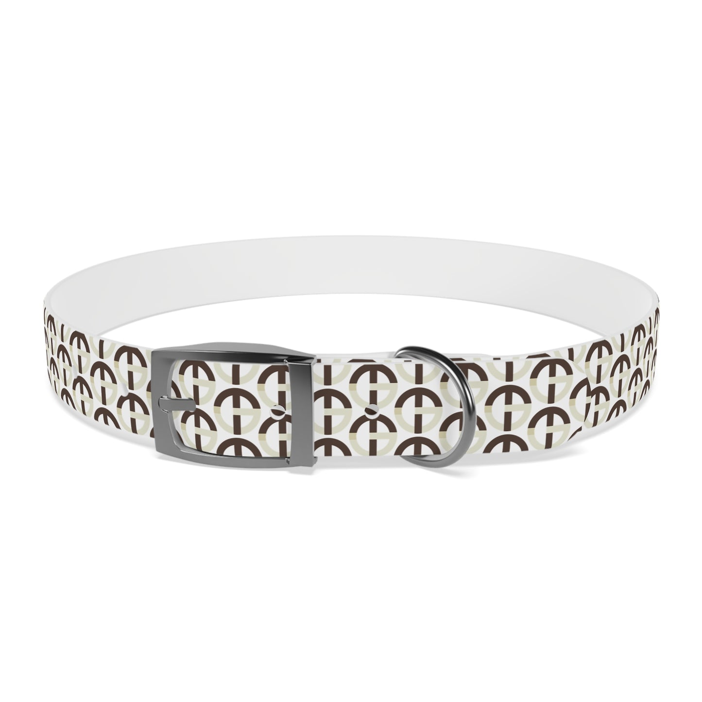TONY G Dog Collar, featuring the TG Logo #2 Monogram Pattern