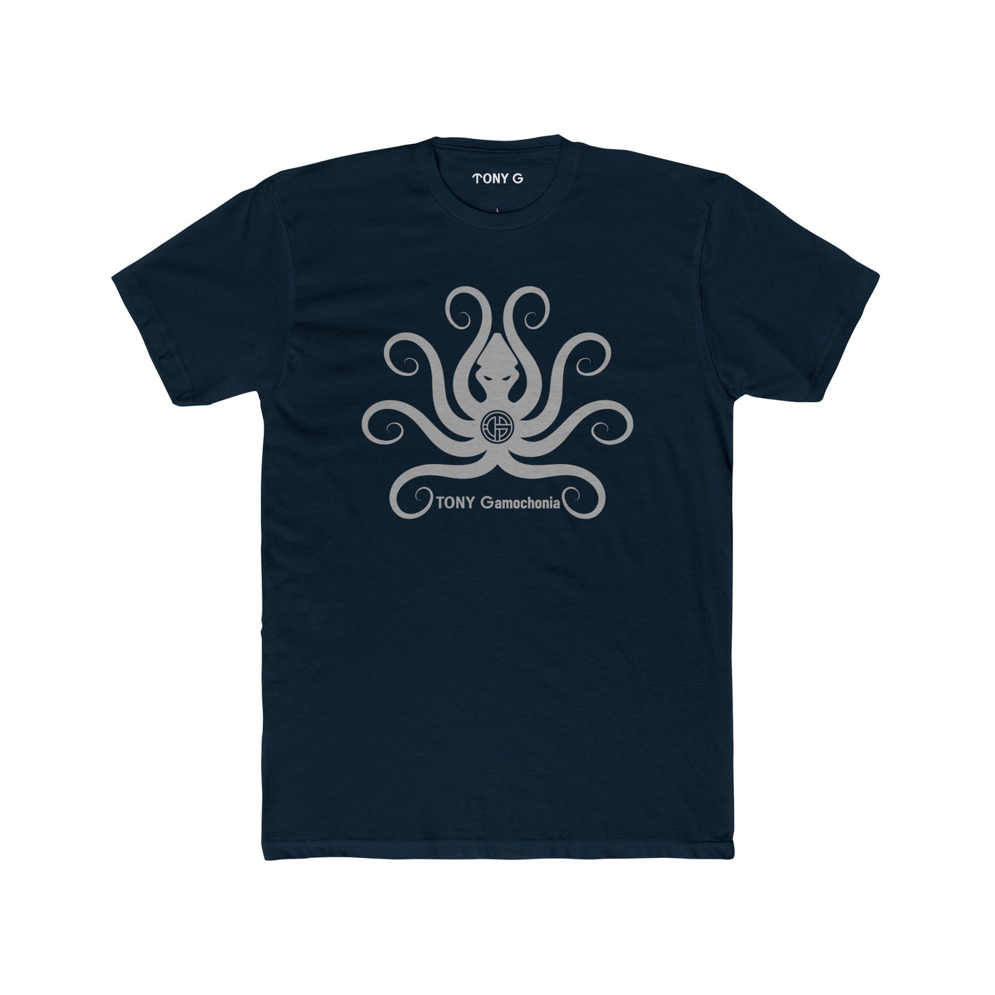 TONY Gamochonia 2 Men's Cotton Crew Tee, featuring the TONY Gamochonia 2 design