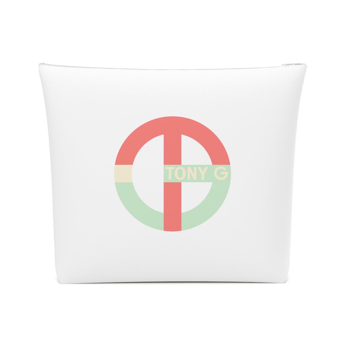 TONY G Cotton Cosmetic Bag, adorned with the TG Logo Vintage #4 Monogram