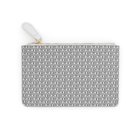 TONY G Mini Clutch Bag, adorned with the TG Logo Outline Monogram Pattern
