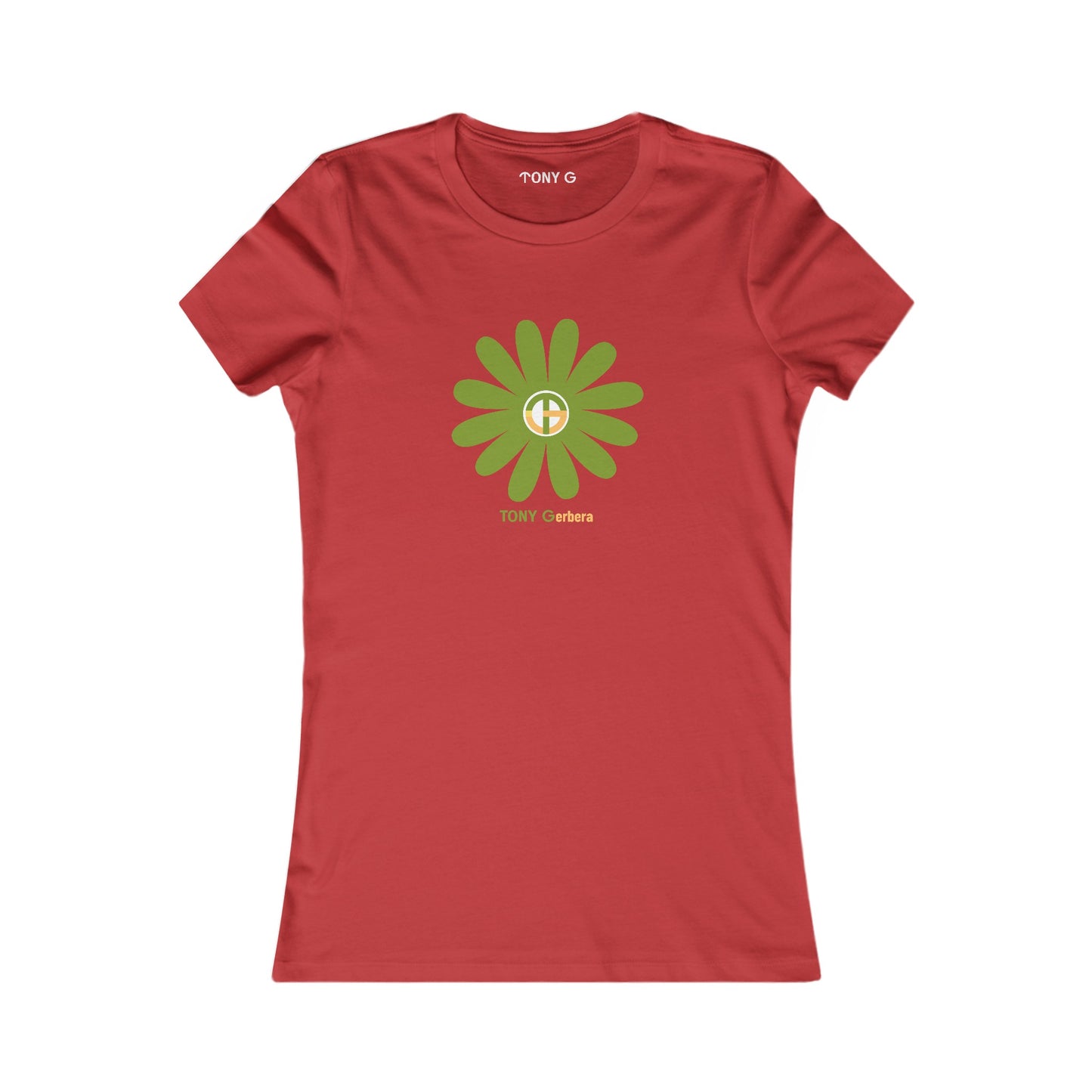 TONY Gerbera(#7 of 12) Women's Favorite Tee, adorned with the TONY Gerbera #7 design